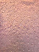 Double Sided EMBOSSED Soft Cuddle Fleece Fabric Material - PINK HEARTS